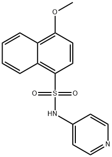 4-methoxy-N-(4-pyridinyl)-1-naphthalenesulfonamide 结构式