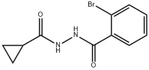 2-bromo-N'-(cyclopropylcarbonyl)benzohydrazide 结构式