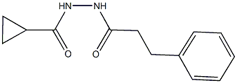 N'-(3-phenylpropanoyl)cyclopropanecarbohydrazide 结构式