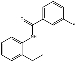 N-(2-ethylphenyl)-3-fluorobenzamide 结构式