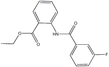 ethyl 2-[(3-fluorobenzoyl)amino]benzoate 结构式