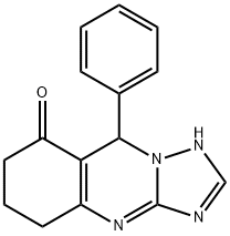 9-phenyl-5,6,7,9-tetrahydro[1,2,4]triazolo[5,1-b]quinazolin-8(4H)-one 结构式