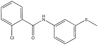 2-chloro-N-[3-(methylsulfanyl)phenyl]benzamide 结构式