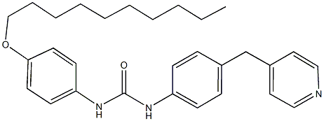 N-[4-(decyloxy)phenyl]-N'-[4-(4-pyridinylmethyl)phenyl]urea 结构式