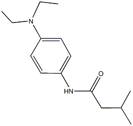 N-[4-(diethylamino)phenyl]-3-methylbutanamide 结构式