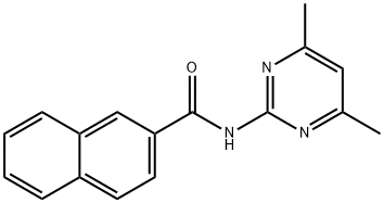 N-(4,6-dimethyl-2-pyrimidinyl)-2-naphthamide 结构式