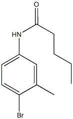 N-(4-bromo-3-methylphenyl)pentanamide 结构式