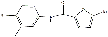 5-bromo-N-(4-bromo-3-methylphenyl)-2-furamide 结构式