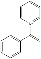 1-(1-phenylvinyl)pyridinium 结构式