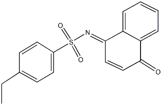 4-ethyl-N-(4-oxo-1(4H)-naphthalenylidene)benzenesulfonamide 结构式