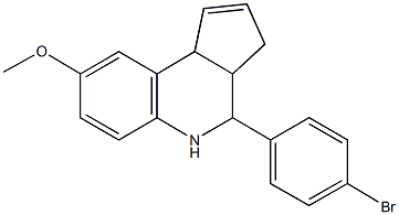 4-(4-bromophenyl)-3a,4,5,9b-tetrahydro-3H-cyclopenta[c]quinolin-8-yl methyl ether 结构式