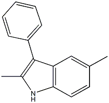 2,5-dimethyl-3-phenyl-1H-indole 结构式