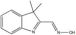 3,3-dimethyl-3H-indole-2-carbaldehyde oxime 结构式