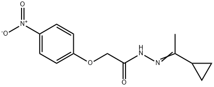 N'-(1-cyclopropylethylidene)-2-{4-nitrophenoxy}acetohydrazide 结构式