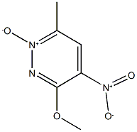 3-methoxy-6-methyl-4-nitropyridazine 1-oxide 结构式