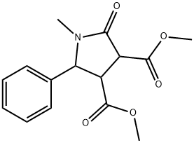 dimethyl 1-methyl-2-oxo-5-phenyl-3,4-pyrrolidinedicarboxylate 结构式