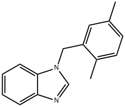 1-(2,5-dimethylbenzyl)-1H-benzimidazole 结构式