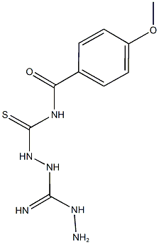 N-({2-[hydrazino(imino)methyl]hydrazino}carbothioyl)-4-methoxybenzamide 结构式