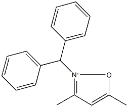 2-benzhydryl-3,5-dimethylisoxazol-2-ium 结构式
