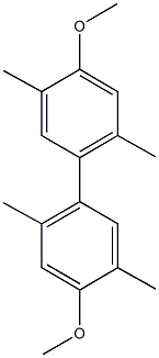 4,4'-dimethoxy-2,2',5,5'-tetramethyl-1,1'-biphenyl 结构式