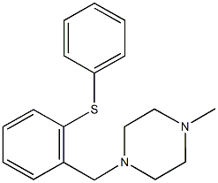 2-[(4-methyl-1-piperazinyl)methyl]phenyl phenyl sulfide 结构式