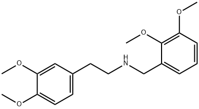 N-(2,3-dimethoxybenzyl)-2-(3,4-dimethoxyphenyl)ethanamine 结构式