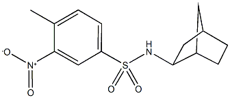 N-bicyclo[2.2.1]hept-2-yl-3-nitro-4-methylbenzenesulfonamide 结构式