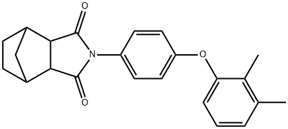 4-[4-(2,3-dimethylphenoxy)phenyl]-4-azatricyclo[5.2.1.0~2,6~]decane-3,5-dione 结构式