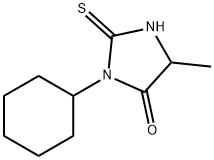 3-cyclohexyl-5-methyl-2-thioxoimidazolidin-4-one 结构式