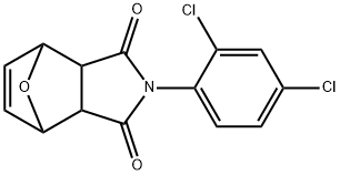 4-(2,4-dichlorophenyl)-10-oxa-4-azatricyclo[5.2.1.0~2,6~]dec-8-ene-3,5-dione 结构式