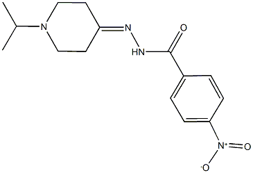 4-nitro-N'-(1-isopropyl-4-piperidinylidene)benzohydrazide 结构式