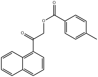 2-(1-naphthyl)-2-oxoethyl 4-methylbenzoate 结构式