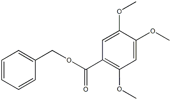 benzyl 2,4,5-trimethoxybenzoate 结构式