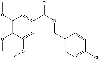 4-chlorobenzyl 3,4,5-trimethoxybenzoate 结构式