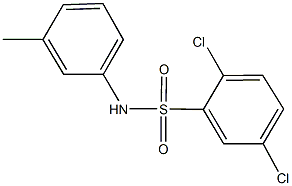 2,5-dichloro-N-(3-methylphenyl)benzenesulfonamide 结构式