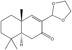 3-(1,3-dioxolan-2-yl)-4a,8,8-trimethyl-4a,5,6,7,8,8a-hexahydro-2(1H)-naphthalenone 结构式