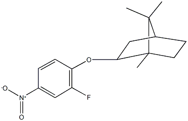 2-(2-fluoro-4-nitrophenoxy)-1,7,7-trimethylbicyclo[2.2.1]heptane 结构式