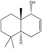 5,5,8a-trimethyl-1,4,4a,5,6,7,8,8a-octahydro-1-naphthalenol 结构式