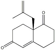 8a-(2-methyl-2-propenyl)-3,4,8,8a-tetrahydro-1,6(2H,7H)-naphthalenedione 结构式