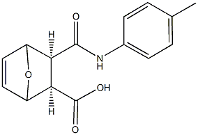 3-(4-toluidinocarbonyl)-7-oxabicyclo[2.2.1]hept-5-ene-2-carboxylic acid 结构式