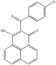 2-[(4-chlorophenyl)sulfinyl]-3-hydroxy-1H-phenalen-1-one 结构式