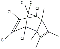 1,6,7,8,9,9-hexachloro-2,3,4,5-tetramethyltricyclo[4.2.1.0~2,5~]nona-3,7-diene 结构式