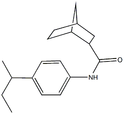 N-(4-sec-butylphenyl)bicyclo[2.2.1]heptane-2-carboxamide 结构式