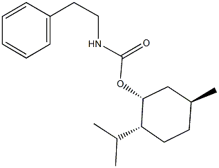 2-isopropyl-5-methylcyclohexyl 2-phenylethylcarbamate 结构式