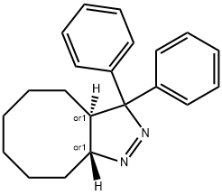 3,3-diphenyl-3a,4,5,6,7,8,9,9a-octahydro-3H-cycloocta[c]pyrazole 结构式