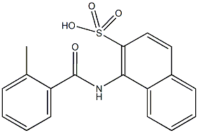 1-[(2-methylbenzoyl)amino]naphthalene-2-sulfonic acid 结构式