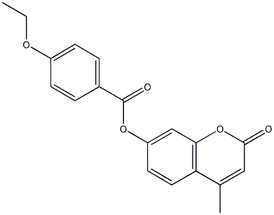 4-methyl-2-oxo-2H-chromen-7-yl 4-ethoxybenzoate 结构式