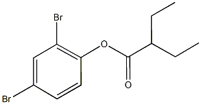 2,4-dibromophenyl 2-ethylbutanoate 结构式