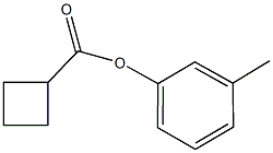 3-methylphenyl cyclobutanecarboxylate 结构式