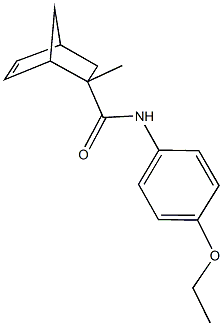 N-(4-ethoxyphenyl)-2-methylbicyclo[2.2.1]hept-5-ene-2-carboxamide 结构式